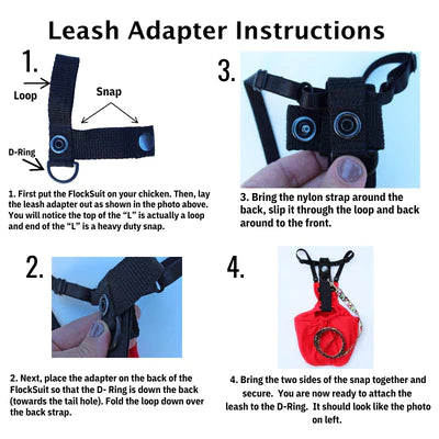Flocksuit Leash Adapter and Optional Leash